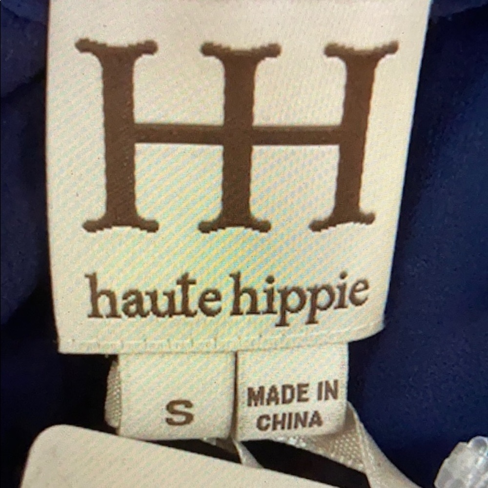 Haute Hippie Blue Sz S New w Tags $325 Retail - Picture 2 of 16